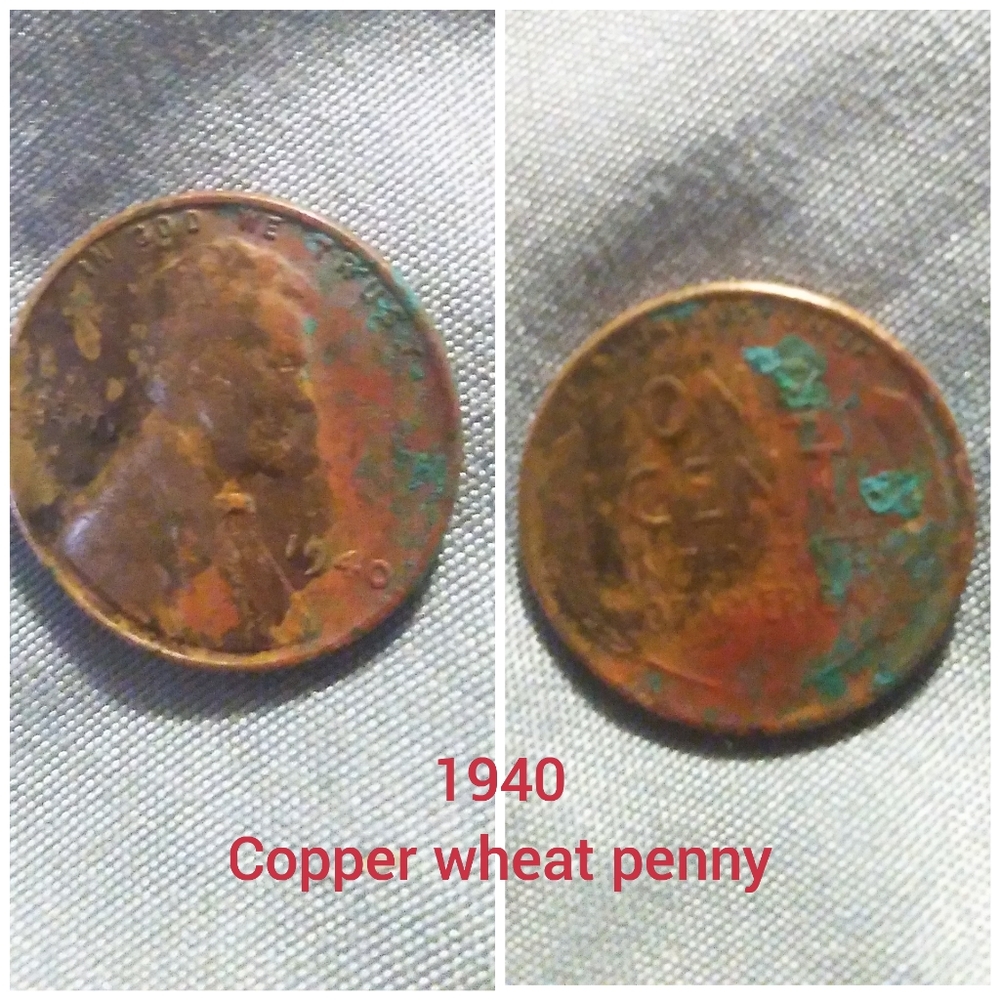 1940 copper wheat penny collectable